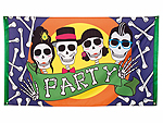 Флаг растяжка "Party de los Muertos" Флаг растяжка "Party de los Muertos"